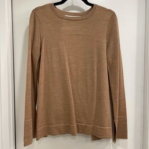 BCBG MaxAzria Turner long sleeve open and crossover back sweater